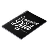 Förderung für Vater EST 2025 Funny bald zum Vater Notizblock (Linke Seite)