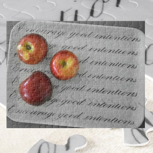 Förderung guter Absichten Roter Äpfel Puzzle