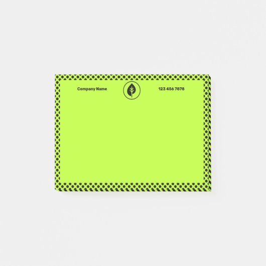 Förderung kleiner Unternehmen in Lime Green Post-it Klebezettel (Vorderseite)