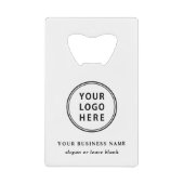 Förderung moderner Logos und QR-Codes Geldbeutel Flaschenöffner (Vorderseite)