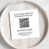 Förderung moderner Unternehmen mit QR-Code Serviette