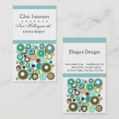 Förderung Spaß spielend Geometrisches, modernes De Visitenkarte (Vorne/Hinten)