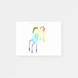 Förderung und Verwirklichung Post-it Klebezettel