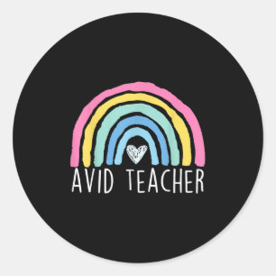 Förderung von Avid-Lehrern durch individuelle Begu Runder Aufkleber