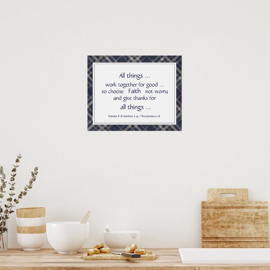 Förderung von Bibelbibliotheken Poster (Küche)