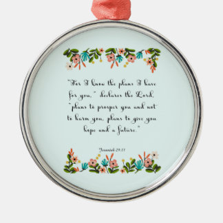 Förderung von Bibelversen Art - Jeremiah 29:11 Ornament Aus Metall