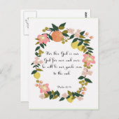 Förderung von Bibelversen Art - Psalm 48:14 Postkarte (Vorne/Hinten)