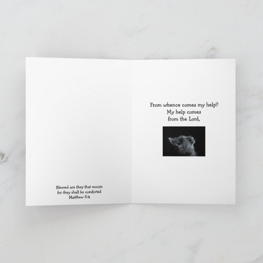 Förderung von Bibelversen durch Comformierung Karte (Innenseite)