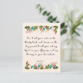 Förderung von Bibelversen Kunst - Isaiah 44:3 Postkarte (Stehend Vorderseite)