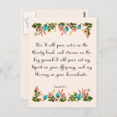 Förderung von Bibelversen Kunst - Isaiah 44:3 Postkarte (Vorne/Hinten)