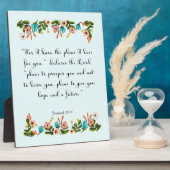 Förderung von Bibelversen Kunst - Jeremiah 29:11 Fotoplatte (Seite)