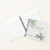 Förderung von Bibelversen und Zitaten über den Gla Notizblock (Innenseite)