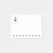 Förderung von Bienen und Kronen Post-it Klebezettel (Vorderseite)