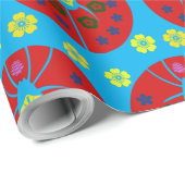 Förderung von Blume Geschenkpapier (Rolleneckpunkt)