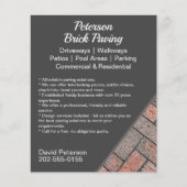 Förderung von Brick Paving Driveway Flyer (Vorne)
