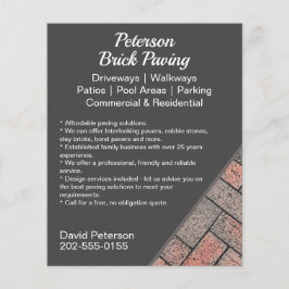 Förderung von Brick Paving Driveway Flyer