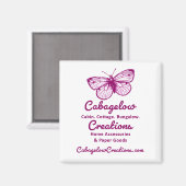 Förderung von Cabagelow-Kreationen Magnet (Vorderseite/Rückseite)