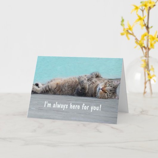 Förderung von Cat Support Karte (Gelbe Blume)