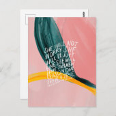 Förderung von Frauenquoten Postkarte (Vorne/Hinten)