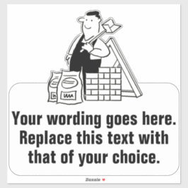 Förderung von General House Builder Aufkleber