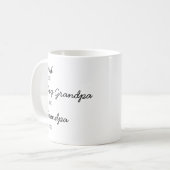 Förderung von Hundegroßeltern zu neuem Großvater Kaffeetasse (Vorderseite Links)