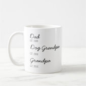 Förderung von Hundegroßeltern zu neuem Großvater Kaffeetasse (Links)