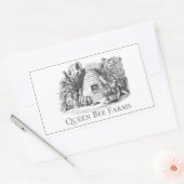 Förderung von Königin-Bienenstock-Garten Rechteckiger Aufkleber (Umschlag)