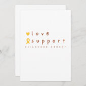 Förderung von Krebs im Kindesalter Einladung Ankün (Vorne/Hinten)