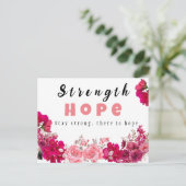 Förderung von Krebskarten für diejenigen, die sie  Postkarte (Stehend Vorderseite)