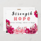 Förderung von Krebskarten für diejenigen, die sie  Postkarte (Vorne/Hinten)