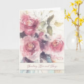 Förderung von Krebspatienten (Christlich) Karte (Gelbe Blume)