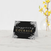 Förderung von Krebspatienten - erschütternder Mut Karte (Gelbe Blume)