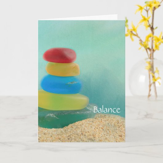 Förderung von Meerglas Karte (Gelbe Blume)