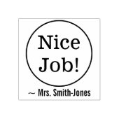 Förderung von "Nice Job!" Lehrerin Rubber Briefmar Gummistempel (Prägung)