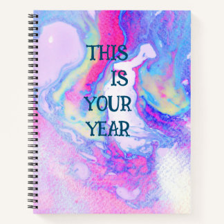 Förderung von positivem Denken und persönlichem Wa Notizblock