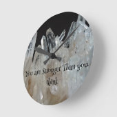 Förderung von Quartz mit Inspirationskraft Runde Wanduhr (Winkel)