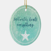 Förderung von Salzwasser heilt alles Keramikornament (Rechts)