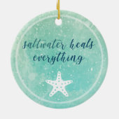 Förderung von Salzwasser heilt alles Keramikornament (Hinten)