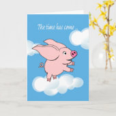 Förderung von Schweinefleisch mit großen Ohren, di Karte (Gelbe Blume)