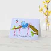 Förderung von Song Bird Karte (Gelbe Blume)