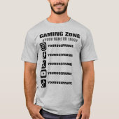 Förderung von Symbolen für soziale Medien T-Shirt (Vorderseite)