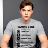 Förderung von Symbolen für soziale Medien T-Shirt