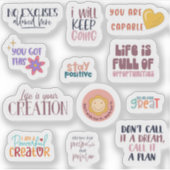 Förderung von Worten— Aufkleber (Vorderseite)