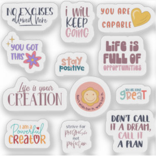 Förderung von Worten— Aufkleber