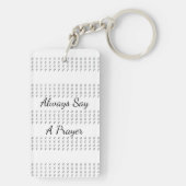 Förderung von Wörtern über die Acrylkettkette Schlüsselanhänger (Rückseite)