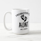 Förderung zur Tante / Geburtsankündigung Chic Herz Kaffeetasse (Links)