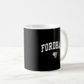 Fordham Rams Arch über Schwarz Kaffeetasse (VorderseiteRechts)