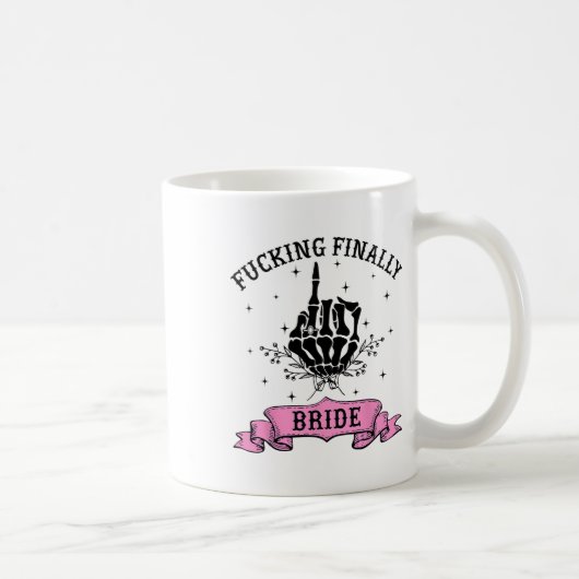 Fording schließlich Bride Skeleton Hand Halloween Kaffeetasse (Rechts)