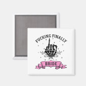 Fording schließlich Bride Skeleton Hand Halloween Magnet (Vorderseite/Rückseite)