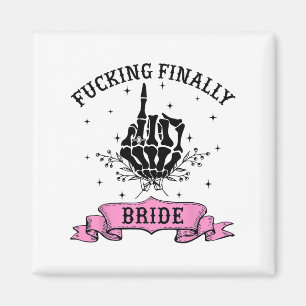 Fording schließlich Bride Skeleton Hand Halloween  Magnet
